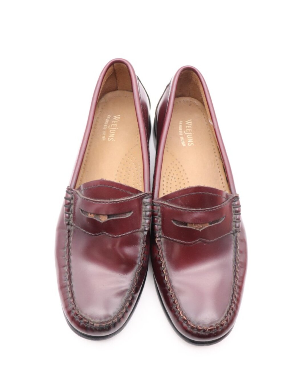 GH Bass Weejuns Penny Loafers Women's 6.5 M Burgundy Leather  Slip On